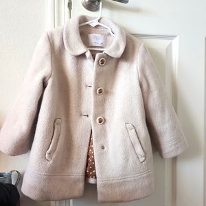 ZARA girls wool coat size 4-5T